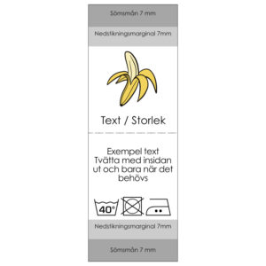 Strlekslapp_banan