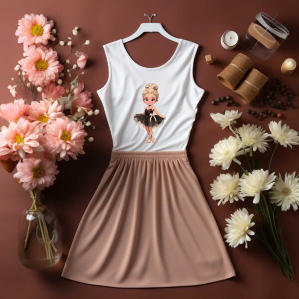 DTF Transfer Textiltryck -  Chocolate Ballerina - Bild 2