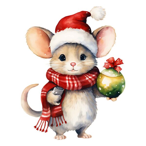 DTF Transfer Christams Mouse No4