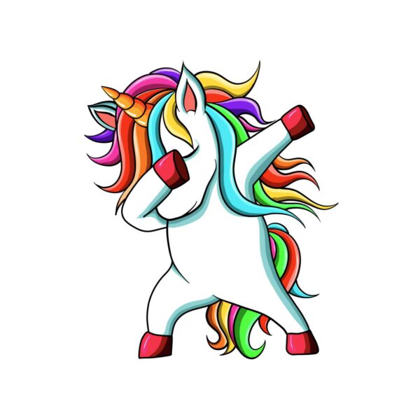 dansande unicorn dab dance