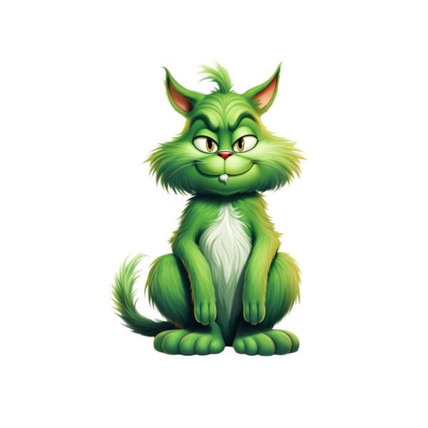 DTF Transfer Textiltryck -  Green Cat  Benny