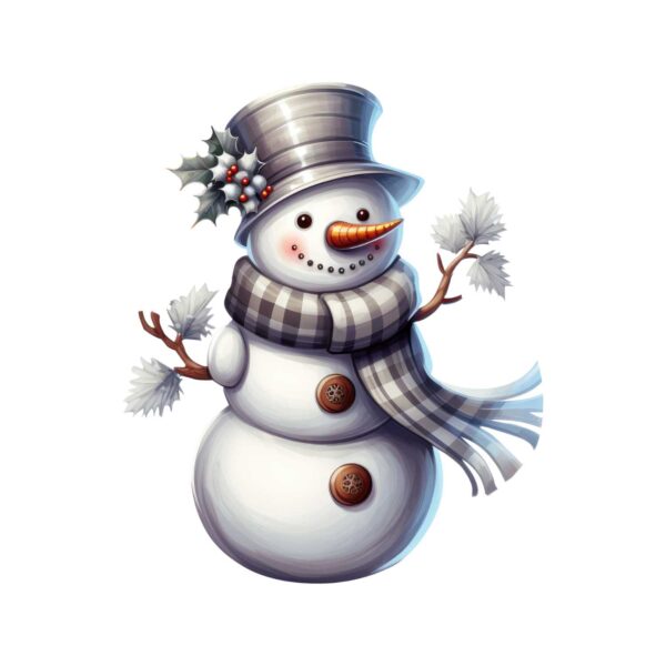 DTF Transfer Textiltryck  Snowman N:o 8