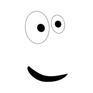 DTF Transfer Textiltryck - Cartoon eyes N:o 9