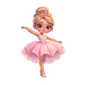 DTF Transfer Textiltryck -  Pink Ballerina N:o 2