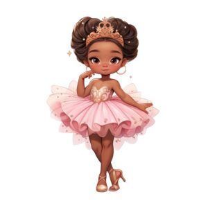 DTF Transfer Textiltryck -  Pink Ballerina N:o 3