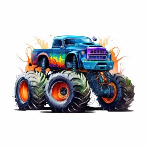 DTF Transfers Monster truck N:o 1