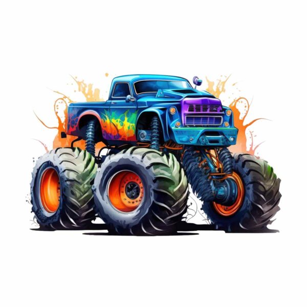 DTF Transfers Monster truck N:o 1