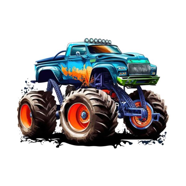 DTF Transfers Monster truck N:o 5