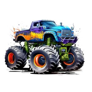 DTF Transfers Monster truck N:o 6